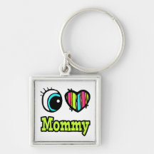 Bright Eye Heart I Love Mommy Key Chain