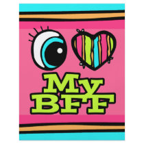 Bright Eye Heart I Love My BFF Personalized Flyer