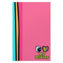 Bright Eye Heart I Love My Braces Customized Stationery