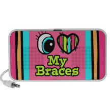 Bright Eye Heart I Love My Braces Travel Speakers