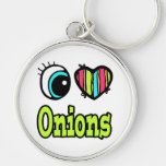 Bright Eye Heart I Love Onions Key Chain