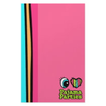Bright Eye Heart I Love Pajama Parties Stationery Paper