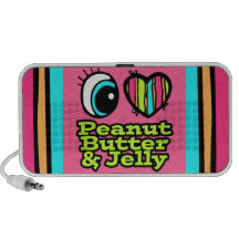 Bright Eye Heart I Love Peanut Butter and Jelly Mini Speakers