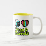 Bright Eye Heart I Love Peas and Carrots Coffee Mug