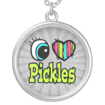 Bright Eye Heart I Love Pickles Custom Jewelry