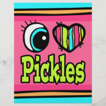 Bright Eye Heart I Love Pickles Flyer