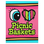 Bright Eye Heart I Love Picnic Baskets Personalized Flyer