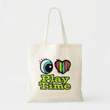 Bright Eye Heart I Love Play Time Bag