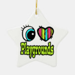 Bright Eye Heart I Love Playgrounds Christmas Tree Ornament