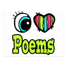 Bright Eye Heart I Love Poems Postcard