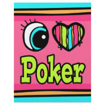 Bright Eye Heart I Love Poker Flyers