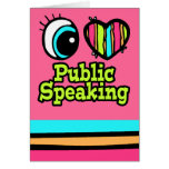 Bright Eye Heart I Love Public Speaking Cards