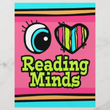 Bright Eye Heart I Love Reading Minds Custom Flyer