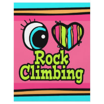 Bright Eye Heart I Love Rock Climbing Custom Flyer