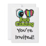 Bright Eye Heart I Love Rock Climbing Personalized Invitation