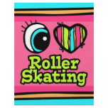 Bright Eye Heart I Love Roller Skating flyers
