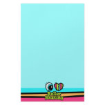 Bright Eye Heart I Love Roller Skating stationery