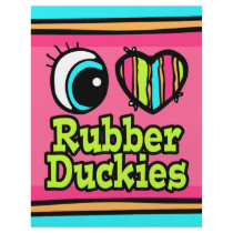 Bright Eye Heart I Love Ruber Duckies Full Color Flyer