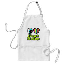 Bright Eye Heart I Love Seat Belts Aprons