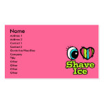 Bright Eye Heart I Love Shave Ice business cards