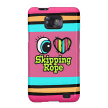 Bright Eye Heart I Love Skipping Rope Galaxy S2 Covers