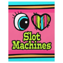 Bright Eye Heart I Love Slot Machines Custom Flyer