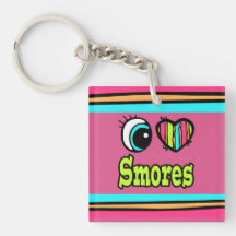 Bright Eye Heart I Love Smores Key Chains