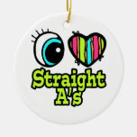Bright Eye Heart I Love Straight As Ornaments