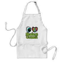 Bright Eye Heart I Love Student Council Apron