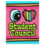 Bright Eye Heart I Love Student Council Flyers