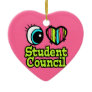 Bright Eye Heart I Love Student Council Christmas Ornaments