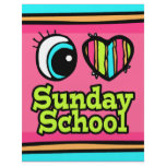 Bright Eye Heart I Love Sunday School Flyers