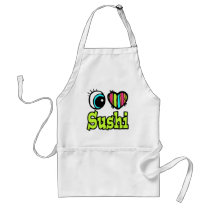Bright Eye Heart I Love Sushi Aprons