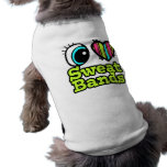 Bright Eye Heart I Love Sweatbands Dog T-shirt