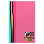 Bright Eye Heart I Love Swimming Pools stationery