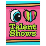 Bright Eye Heart I Love Talent Shows Flyer Design