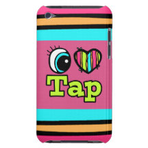 Bright Eye Heart I Love Tap iPod Touch Case-Mate Case