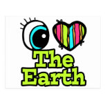 Bright Eye Heart I Love The Earth Postcards