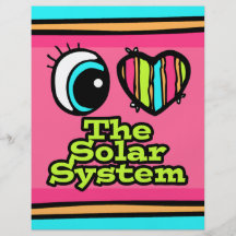 Bright Eye Heart I Love The Solar System Full Colour Flyer