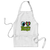 Bright Eye Heart I Love Thrift Shops Aprons