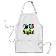 Bright Eye Heart I Love Trophies Apron