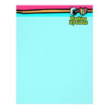 Bright Eye Heart I Love Washing My Hands Custom Letterhead