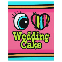 Bright Eye Heart I Love Wedding Cake Personalized Flyer