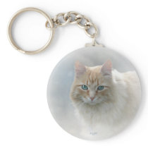 Bright Eyes Cat keychain...© Angel Honey, 2010 keychains