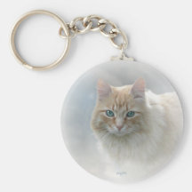 Bright Eyes Cat keychain...© Angel Honey, 2010