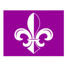 Bright Fleur de Lys Postcard