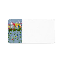 Bright Flowers Address Label