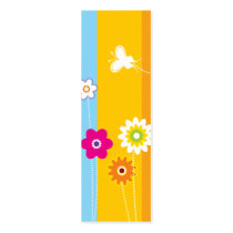 Bright Flowers Bookmark 1 Business Cards