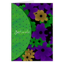 bright flowers notecard