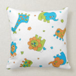 Bright Fun Animals Throw Pillows